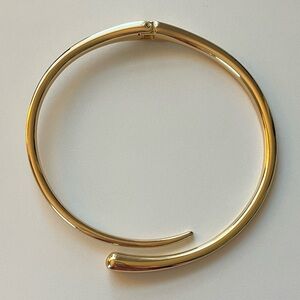 Anthropologie Molten Chunky Gold Hinged Choker